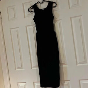 Top shop cut out Ribbed knit body corn  midi Dress Sz 2